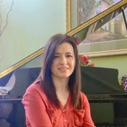 Portrait of Vera Boderash, piano and voice teacher